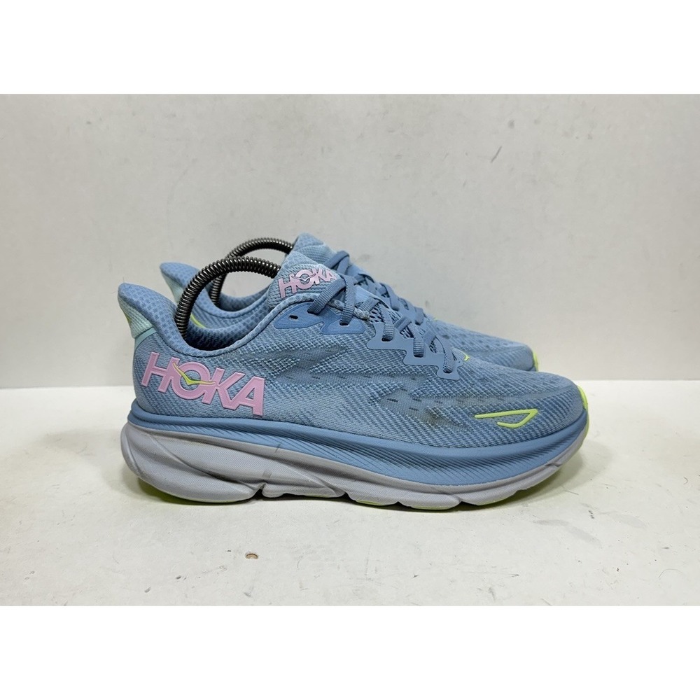 Hoka One One Clifton 9 Womens Size 9 Shoes Blue Sneaker 1127896 DNK Running